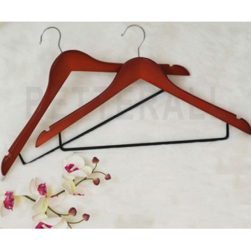 Walnut Hanger with The Metal Hanger for Coat